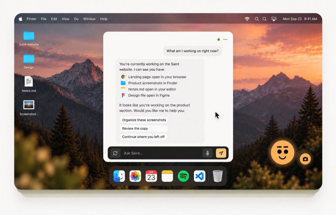 Saint recalling the exact files and apps open across a project